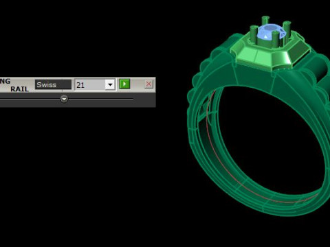 Men ring 3D Модель