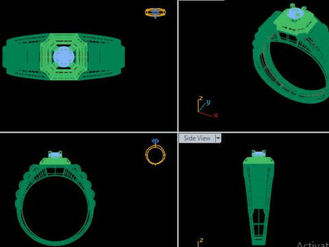 Men ring 3D Модель