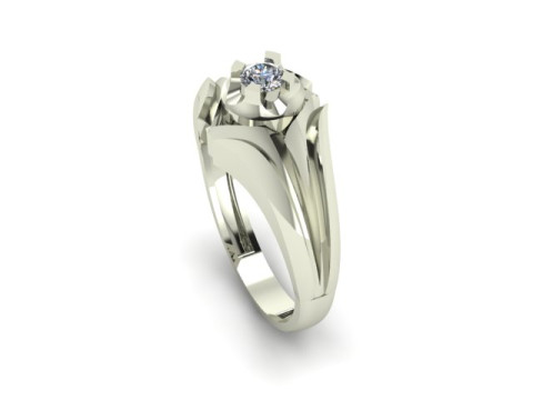 Men ring for daimonds 3D Модель