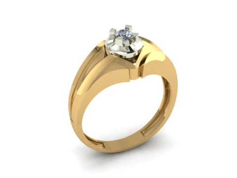 Men ring for daimonds 3D Model