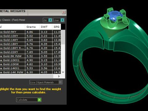 Men ring for daimonds 3D Модель