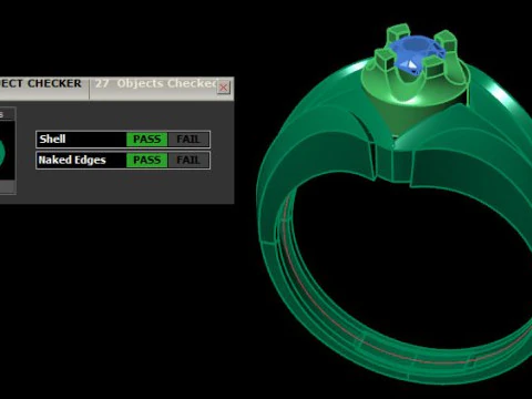 Men ring for daimonds 3D Model
