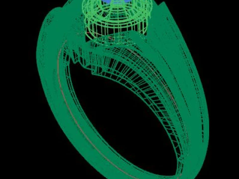 Men ring for daimonds 3D Model