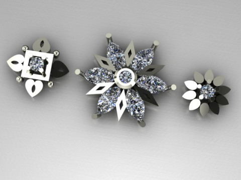 Daimond nose pins Modelo 3D