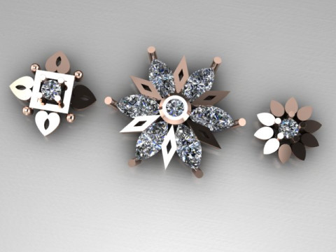 Daimond nose pins Modelo 3D