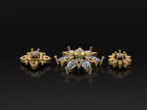 Daimond nose pins 3D Model