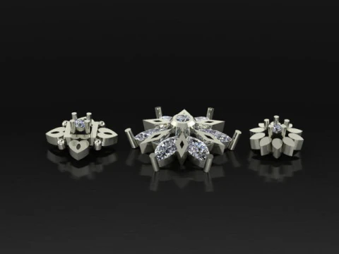 Daimond nose pins 3D Model