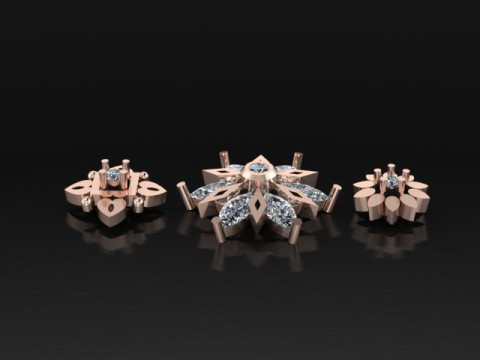 Daimond nose pins Modelo 3D