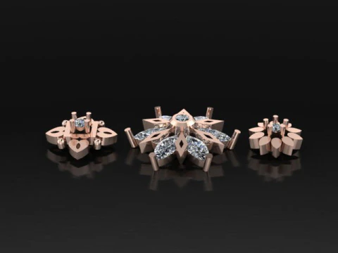 Daimond nose pins 3D Model