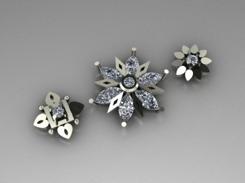 Daimond nose pins Modelo 3D