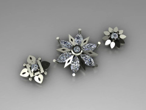 Daimond nose pins 3D Model