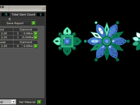 Daimond nose pins 3D Model