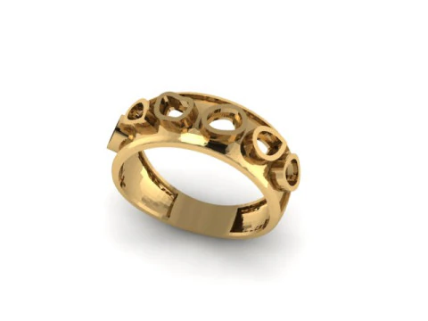 Wundersch&ouml;ne Ring-STL-Datei zum kostenlosen Download 3D Modell