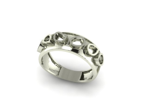 Beautyfull ring onley stl file for free download 3D Model