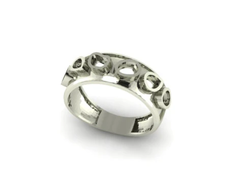 Beautyfull ring onley stl file for free download 3D Model