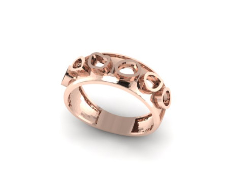 Beautyfull ring onley stl file for free download 3D Model