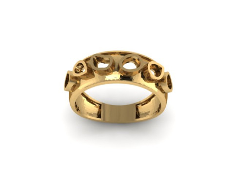 Beautyfull ring onley stl file for free download 3D Model
