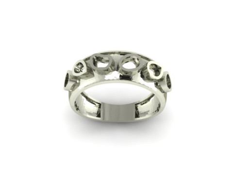 Beautyfull ring onley stl file for free download 3D Model