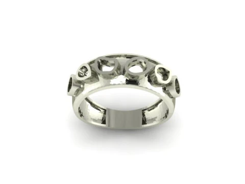 Beautyfull ring onley stl file for free download 3D Model