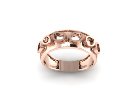 Beautyfull ring onley stl file for free download 3D Model
