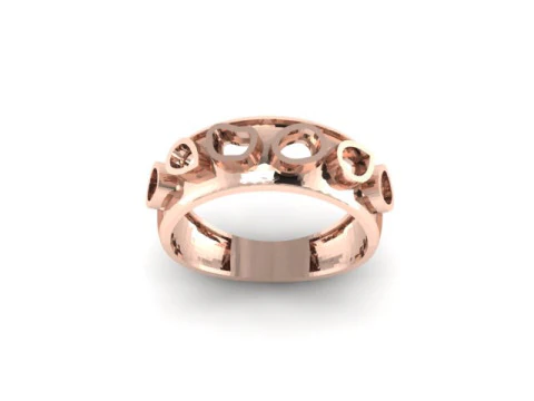 Beautyfull ring onley stl file for free download 3D Model