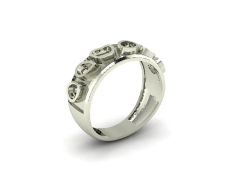 Beautyfull ring onley stl file for free download 3D Model