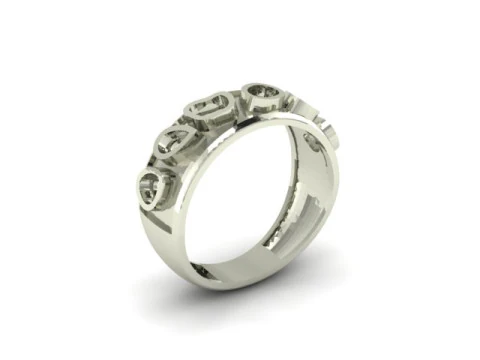 Beautyfull ring onley stl file for free download 3D Model
