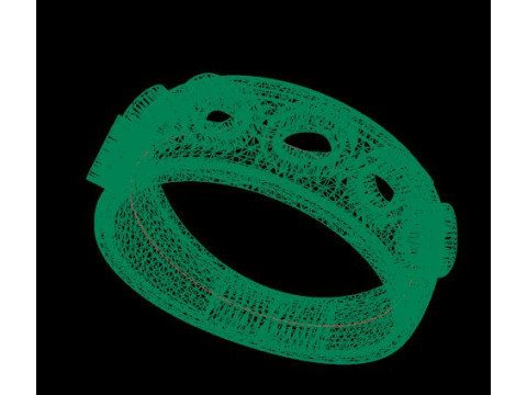 Beautyfull ring onley stl file for free download 3D Model