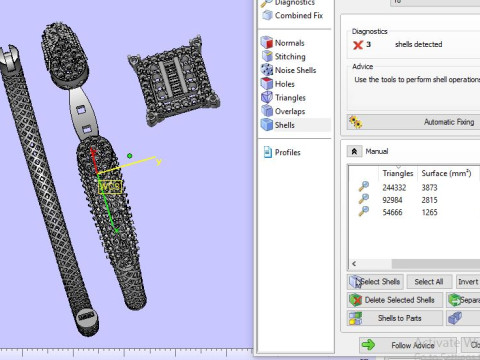 Beautyfull ring onley stl file for free download 3D Model