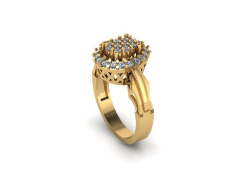 Fancy ring for dimonds 3D Модель