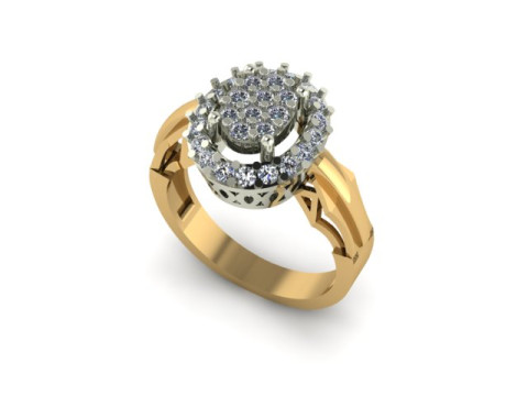 Fancy ring for dimonds Modèle 3D