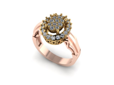 Fancy ring for dimonds Modèle 3D