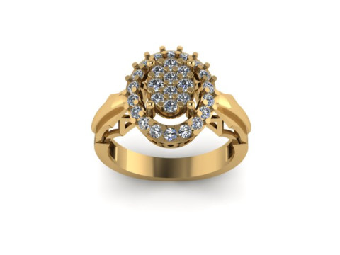 Fancy ring for dimonds Modèle 3D