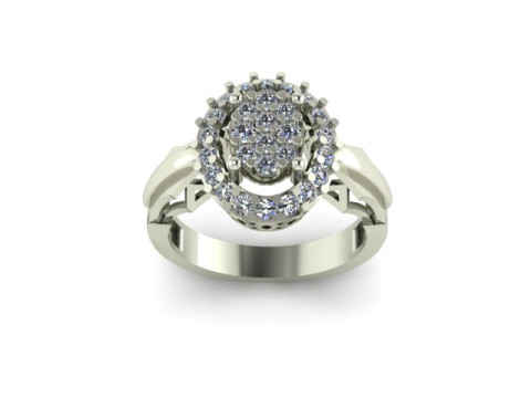 Fancy ring for dimonds Modèle 3D