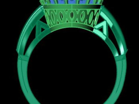 Fancy ring for dimonds Modèle 3D