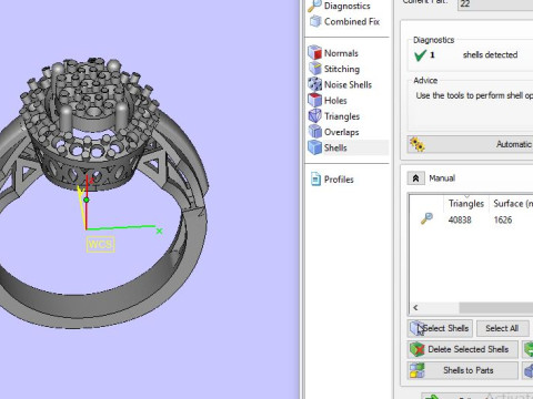 Fancy ring for dimonds Modèle 3D