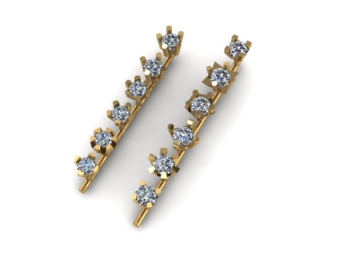 Single daimond woman nose pins 3D Model