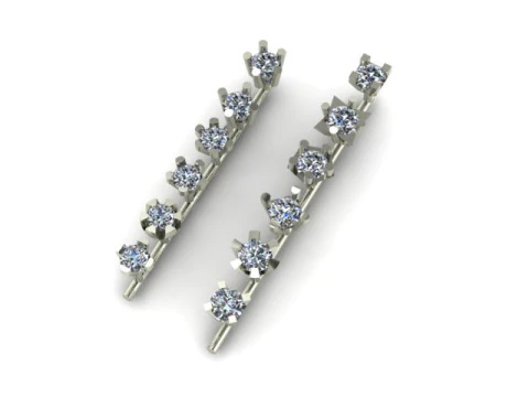 Single daimond woman nose pins 3D Model