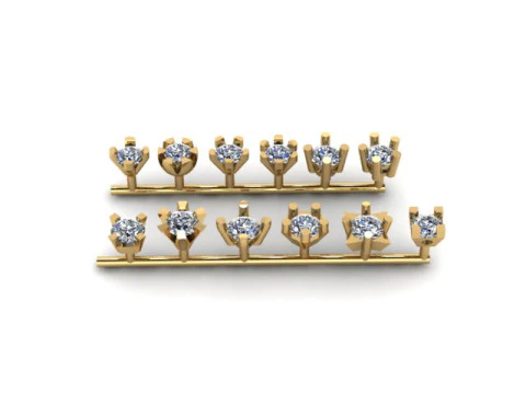 Single daimond woman nose pins 3D Model