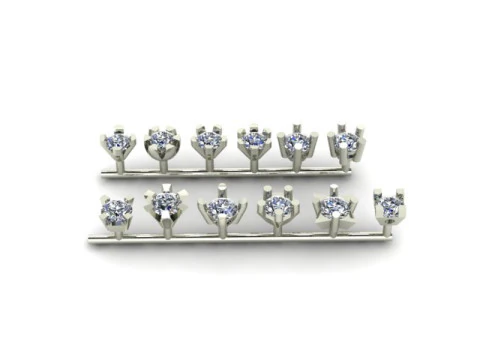 Single daimond woman nose pins 3D Model