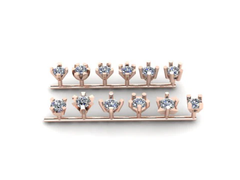 Single daimond woman nose pins 3D Model