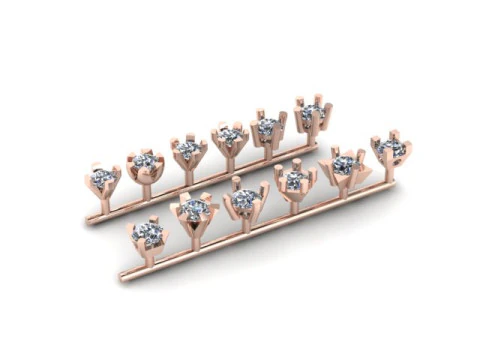 Single daimond woman nose pins 3D Model