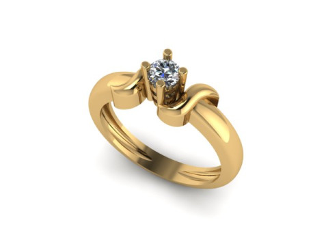 Solitair ring 3D Model