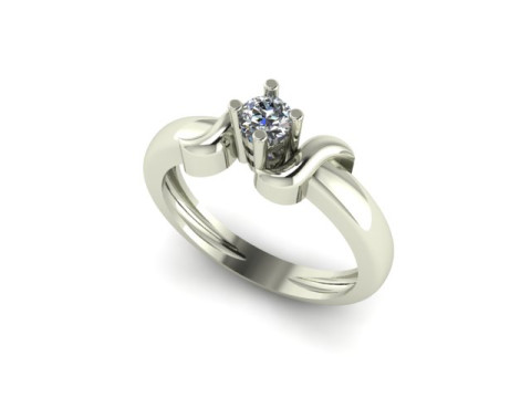 Solitair ring 3D Model