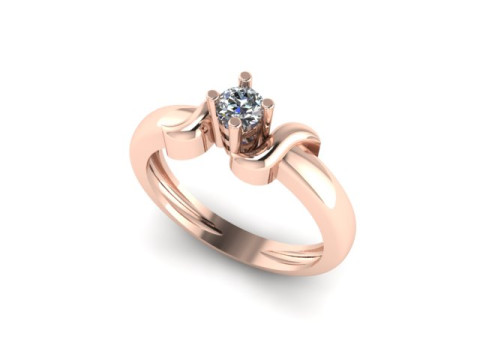 Solitair ring 3D Model