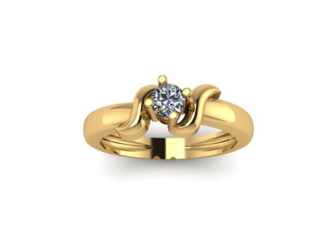 Solitair ring 3D Model