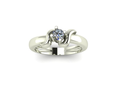 Solitair ring 3D Model
