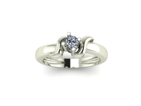 Solitair ring 3D Model