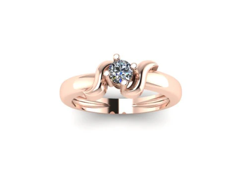 Solitair ring 3D Model
