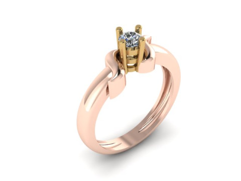 Solitair ring 3D Model